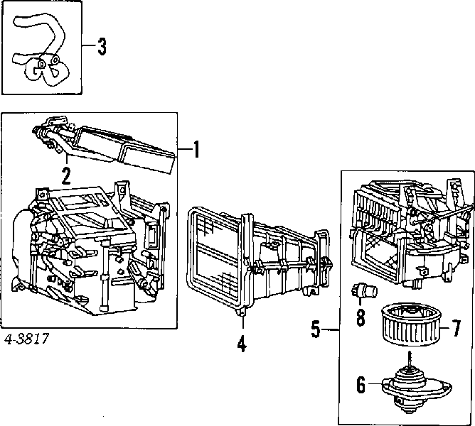 Radiador calefacción MB568157 Mitsubishi