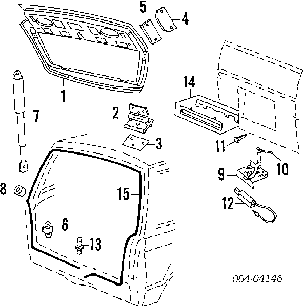  Cilindro de cerradura de maletero para Chrysler Voyager 