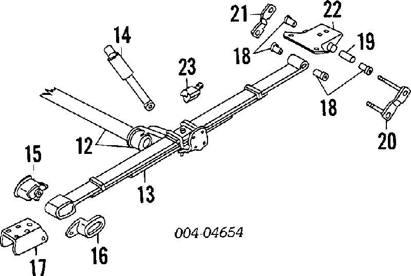 4743128 Chrysler amortiguador trasero