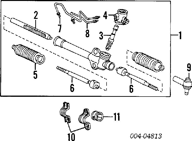 Cremallera de dirección MT9222R AGR