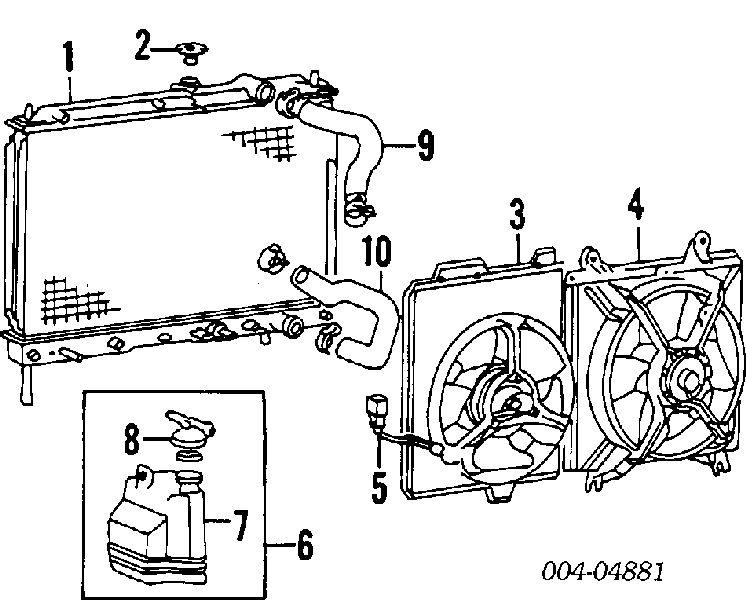 MD972053 Chrysler bomba de agua