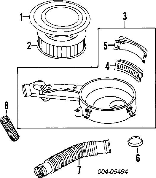 MD604880 Chrysler filtro de aire