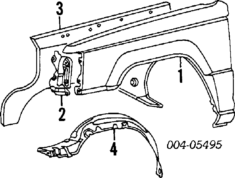 Guardabarros delantero derecho 527602 Polcar