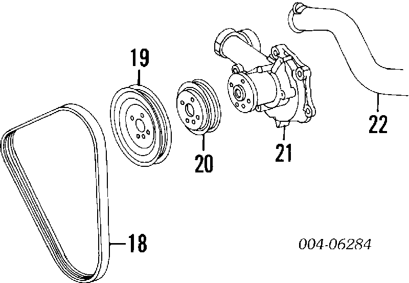 MD308989 Chrysler correa trapezoidal