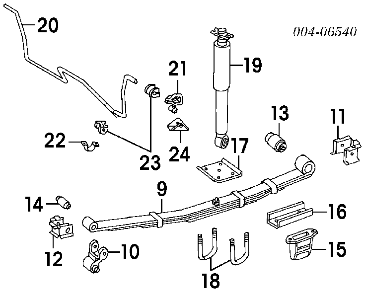 52087948AF Chrysler amortiguador trasero