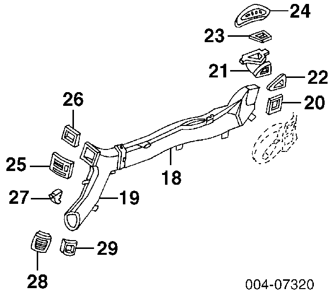 4754207 Chrysler capó del motor