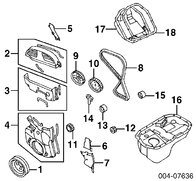 Junta del cárter de la transmisión automática/manual MD739243 Hyundai/Kia