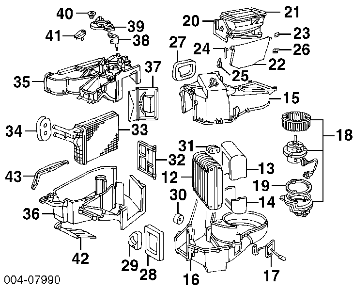 Evaporador, aire acondicionado 2402P81 Polcar