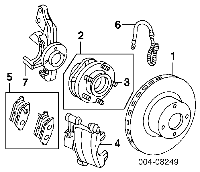 MR527670 Chrysler pinza de freno delantera izquierda