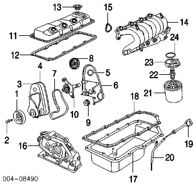  Piñón cadena distribución para Dodge Neon 