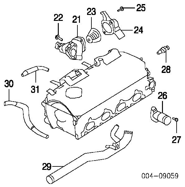 MD328070 Chrysler termostato, refrigerante