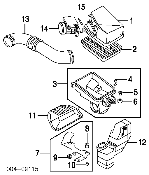 MD336501 Chrysler sensor de flujo de aire/medidor de flujo (flujo de aire masibo)