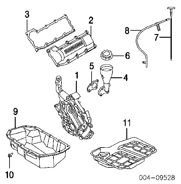 6504894AA Chrysler tapón roscado, colector de aceite