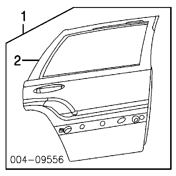 Puerta trasera derecha K55176906AF Fiat/Alfa/Lancia