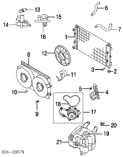 4792237AB Chrysler termostato, refrigerante