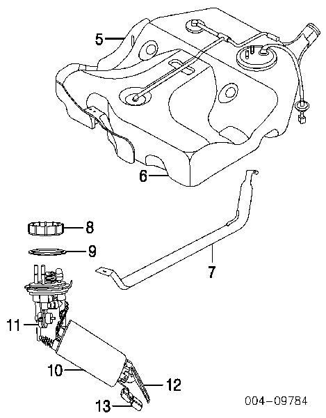 Módulo alimentación de combustible K05018691AB Fiat/Alfa/Lancia