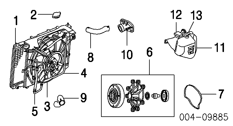 55116897AA Chrysler tapa de radiador