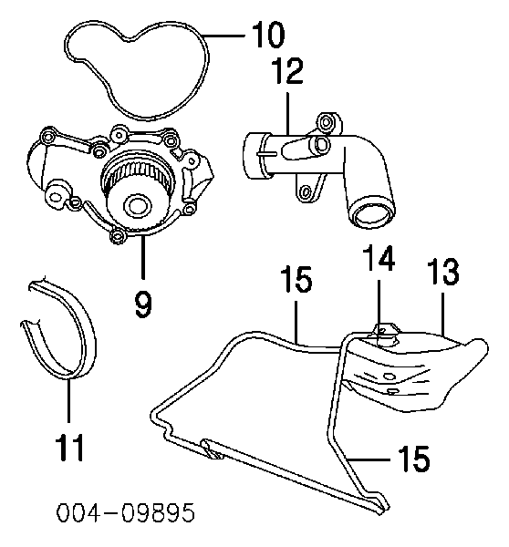 Correa trapezoidal K05281351AC Fiat/Alfa/Lancia