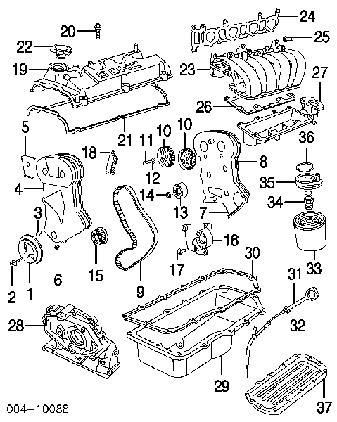 6503131 Chrysler espárrago del colector de escape