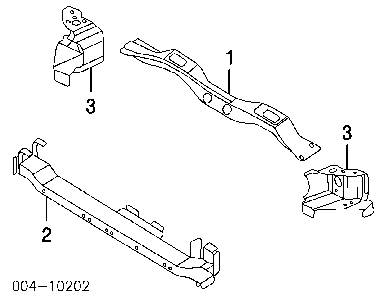 Soporte de radiador inferior (panel de montaje para foco) K55157055AA Fiat/Alfa/Lancia