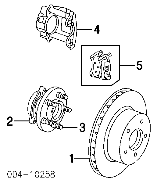 6036424AA Chrysler espárrago de rueda trasero / delantero