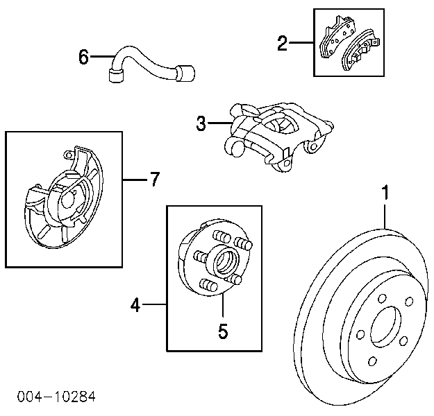 4721023AE Chrysler disco de freno trasero