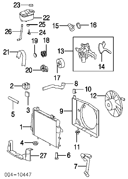 5098834AA Chrysler tapa de radiador