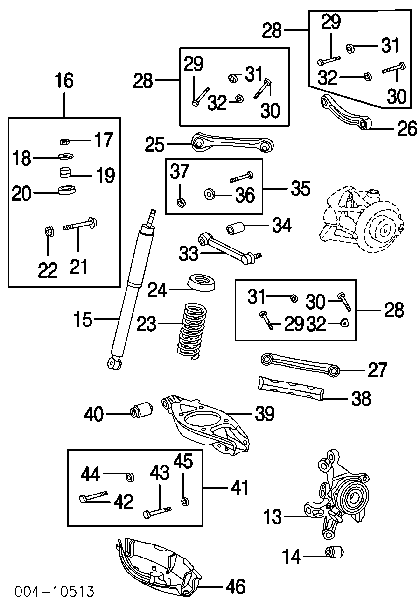 5099786AA Chrysler palanca de soporte suspension trasera longitudinal inferior izquierda/derecha