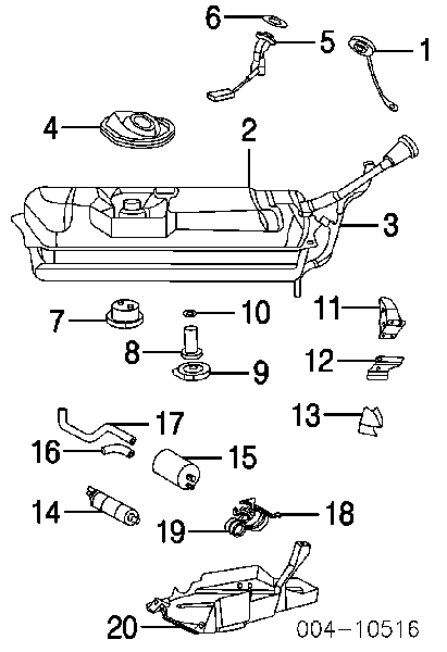 5102961AA Chrysler tapa (tapón del depósito de combustible)