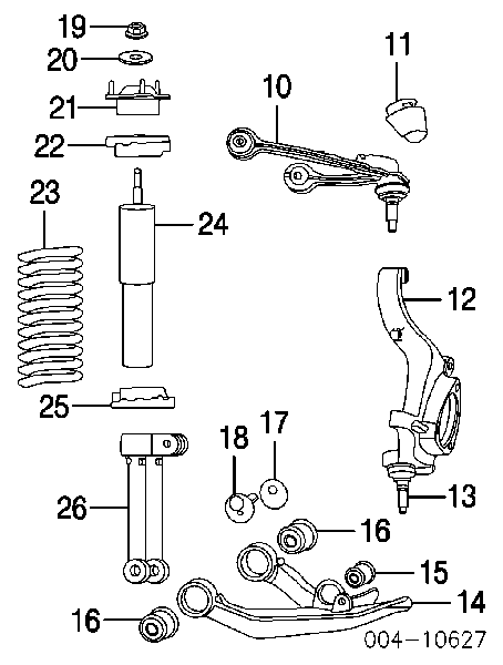  Almohadilla de tope, suspensión delantera para Jeep Liberty/Cherokee 