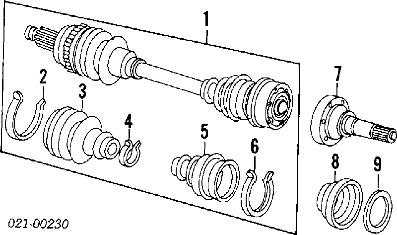  Árbol de transmisión delantero izquierdo para Alfa Romeo 164 164