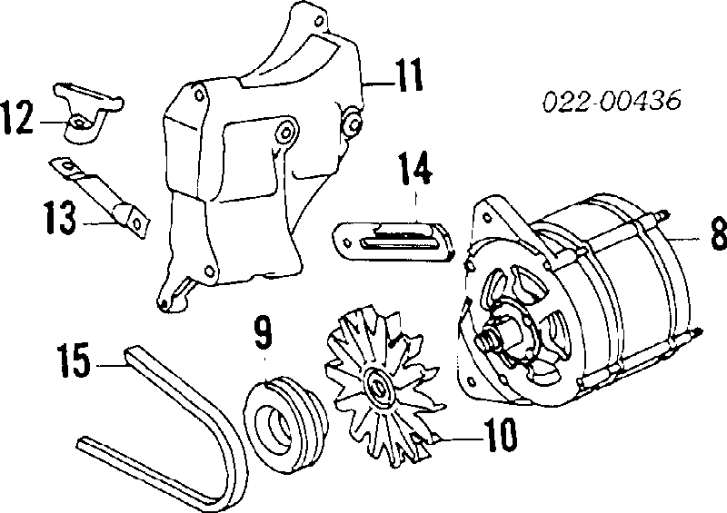 074145271J VAG correa trapezoidal