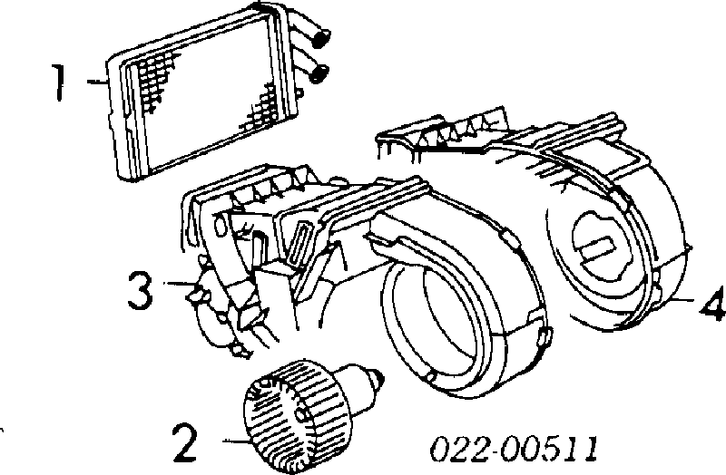 431959101C VAG motor eléctrico, ventilador habitáculo