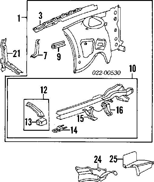  Soporte De Amplificador De Parachoques Delantero para Audi A6 4A, C4