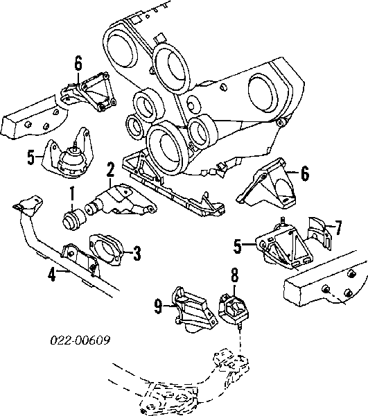 443399151A VAG montaje de transmision (montaje de caja de cambios)