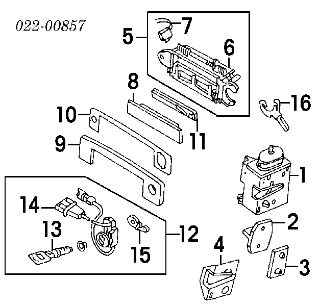  Cerradura de puerta delantera derecha para Audi A6 4A, C4