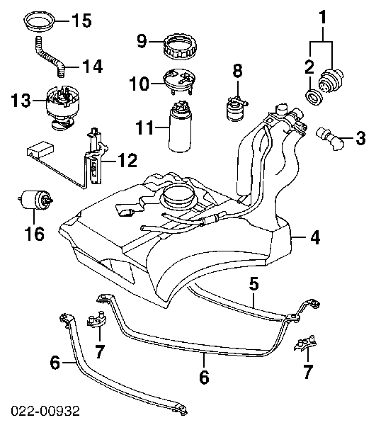 Aforador de combustible  8D0919673T VAG/Audi