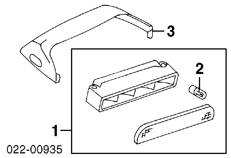  Lampara De Luz De Freno Adicional para Audi A4 8D2