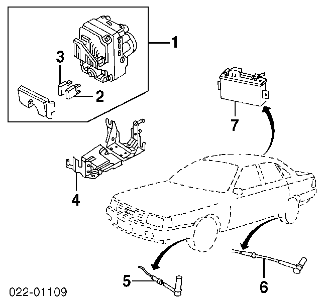 8D0614111A VAG módulo hidráulico abs