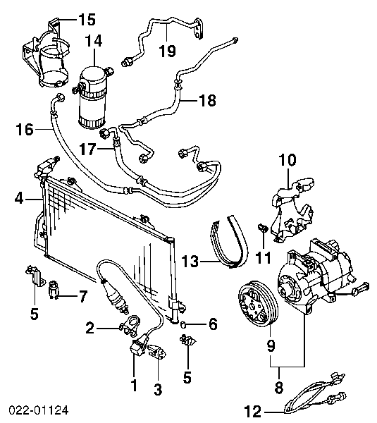 Compresor de aire acondicionado 4A0260805D VAG