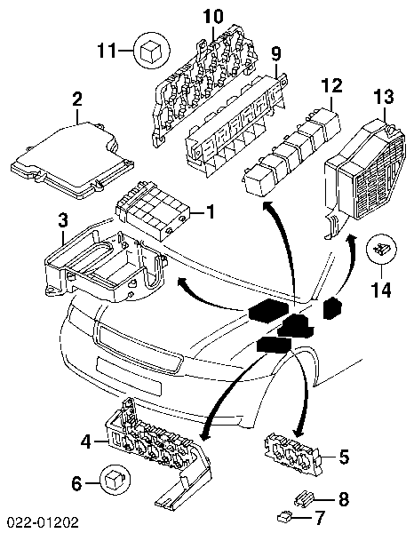 8A0951253B VAG rele de bomba electrica