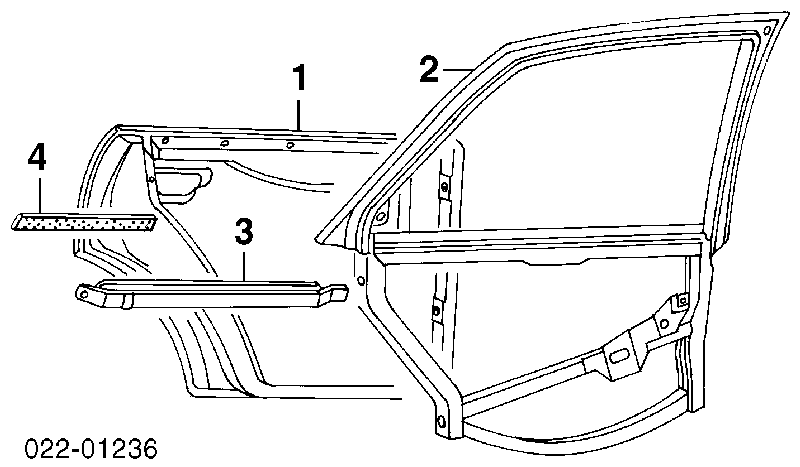  Puerta trasera izquierda para Audi A6 4B, C5