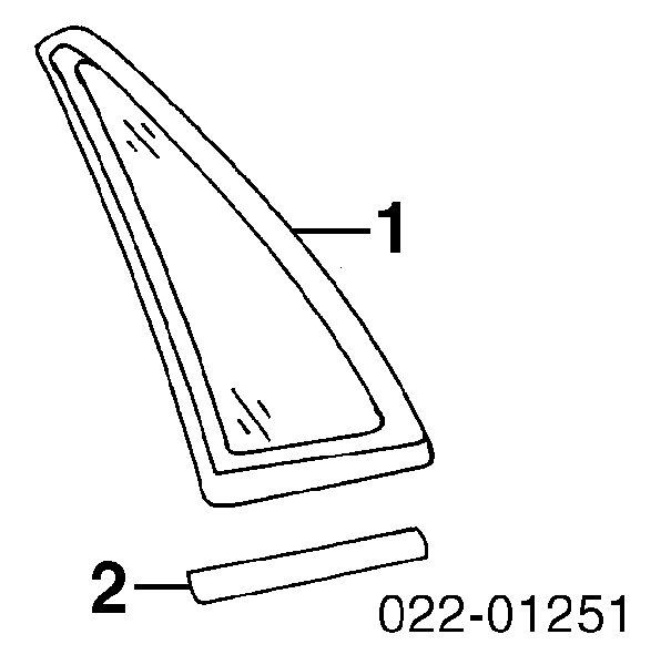  Ventanilla costado superior izquierda (lado maletero) para Audi A6 4B, C5