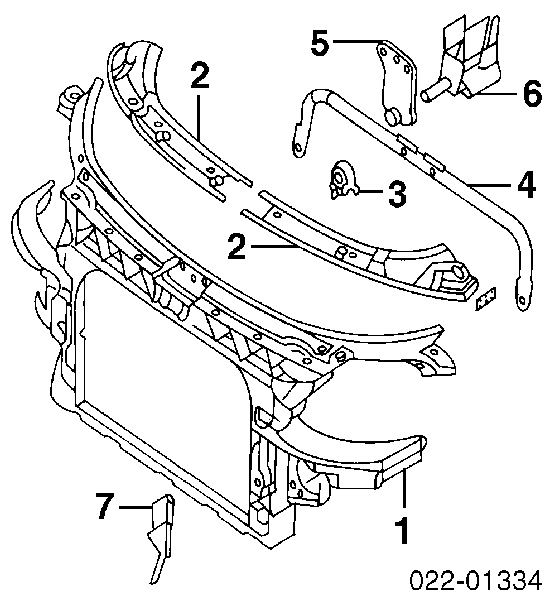 Soporte de radiador completo 135004 Polcar