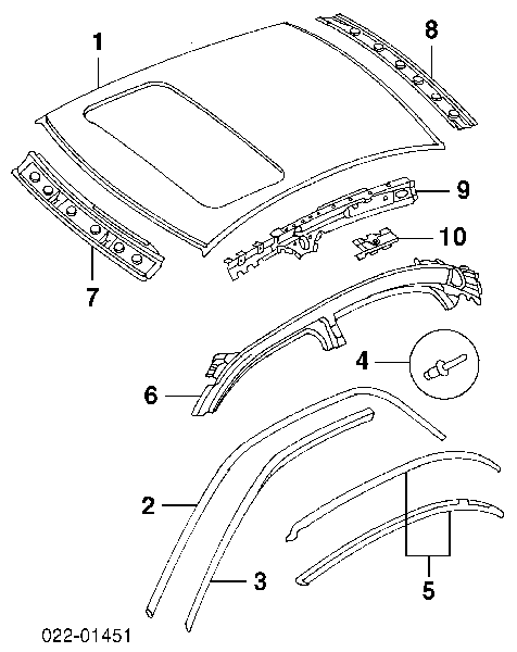  Techo para Audi A6 4B, C5