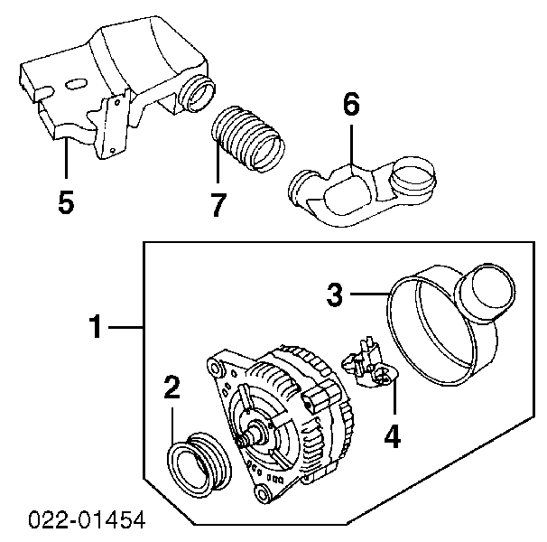 038903018DV VAG alternador