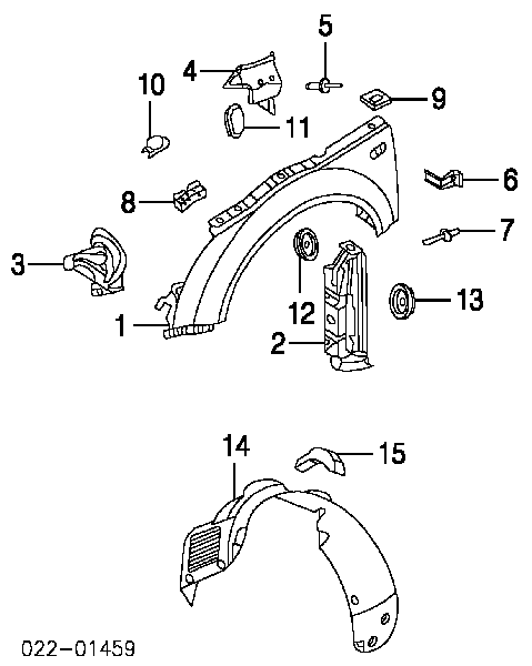  Guardabarros delantero izquierdo para Audi TT 8N3