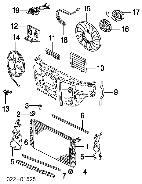 Control De Velocidad De El Ventilador De Enfriamiento (Unidad De Control) 8D0959501B VAG