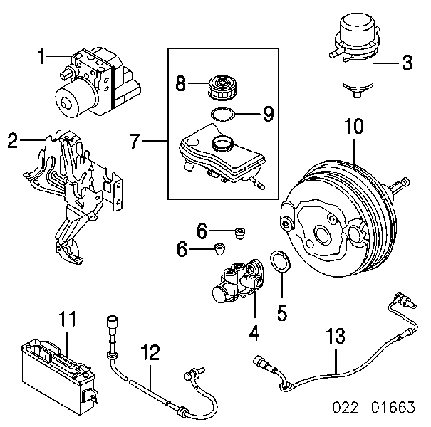 8E0612107B VAG servofrenos