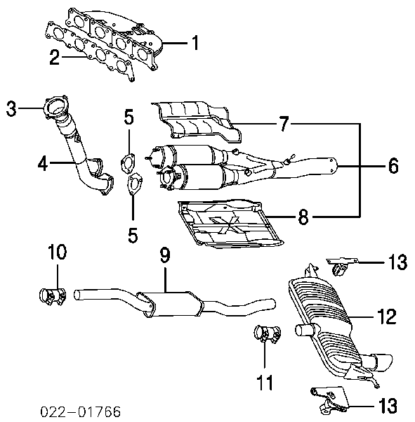 1J0253144R VAG abrazadera de silenciador trasera